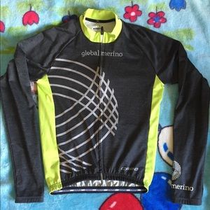 Men’s size medium wool cycling jersey full zip